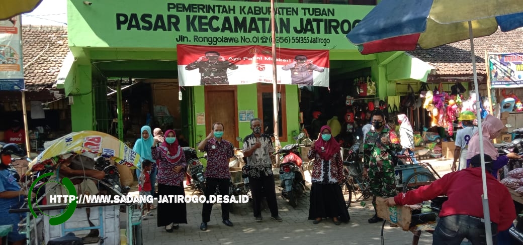 OPERASI MASKER DAN SIARAN KELILING PUSKESMAS DI PASAR JATIROGO